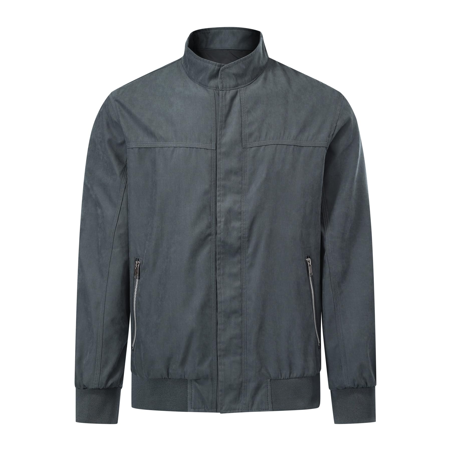 Allthemen Chaqueta Hombre Entretiempo con Cuello Bomber Jacket Casual Cazadora Ligero Transpirable Primavera Otoño