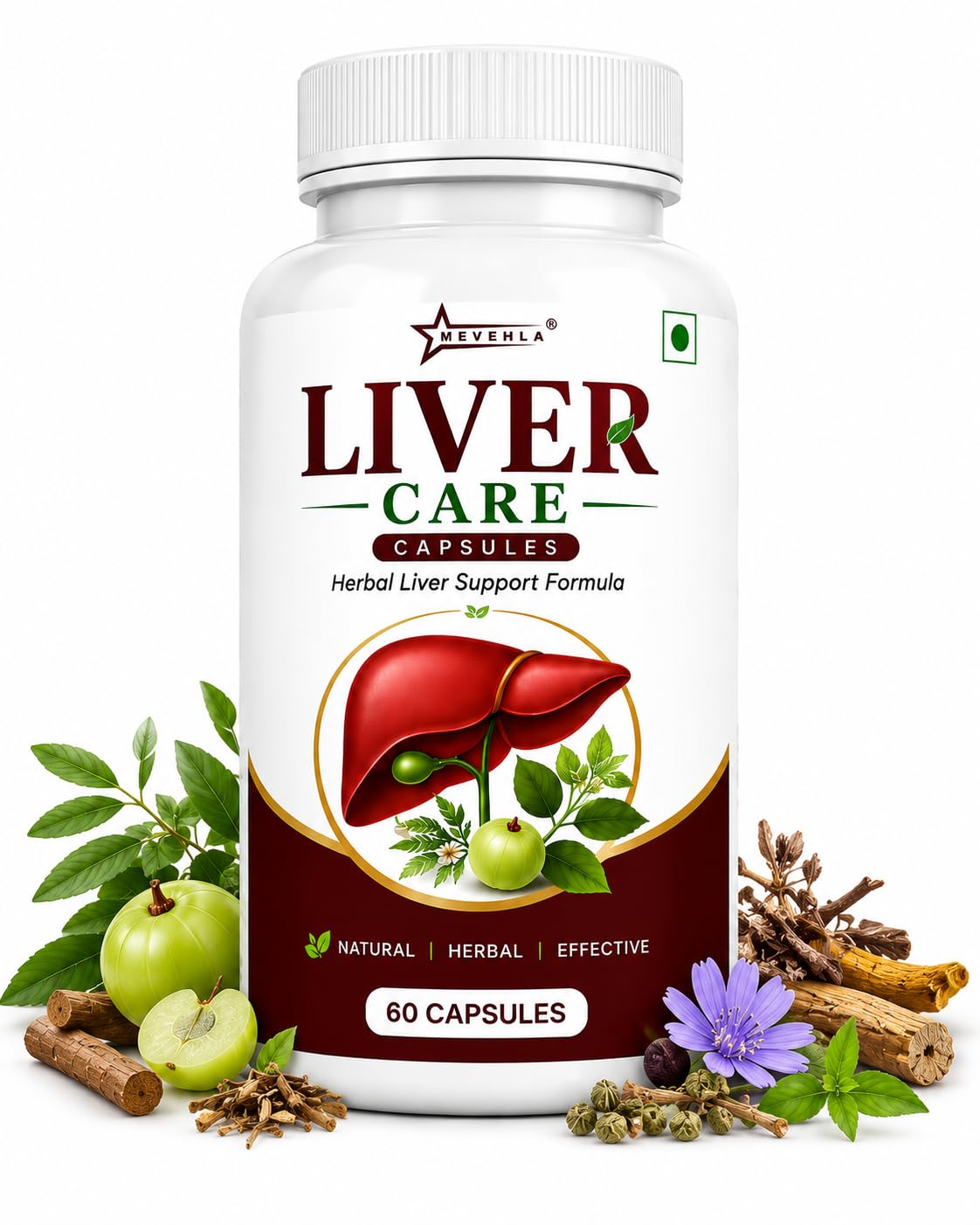 Liver Care capsule | Ayurvedic Fatty Liver Support, Detox & Cleanse | Improves Liver Health, Digestion & Metabolism | Herbal Supplement with Ayurvedic Herbs | 60 capsule, Pack of 1-image-19