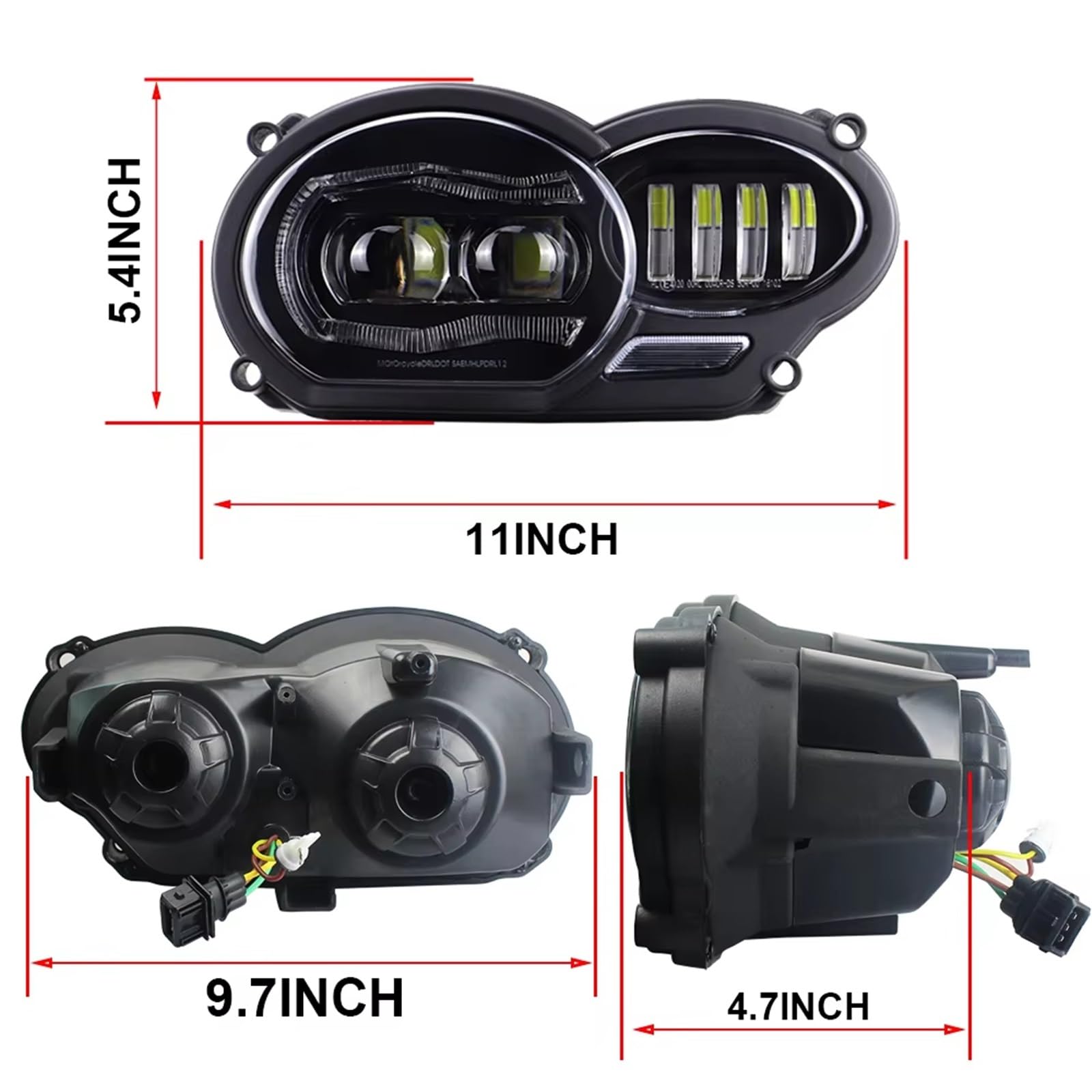 para R1200GS 2005-2012 para para ADV 2006 2013 Luz De Motocicleta Faro Delantero LED Moto Faros Auxiliares