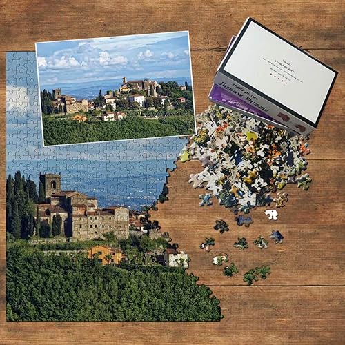 Miniatura 3 de Montecatini - Rompecabezas de madera (1000 piezas), diseño de recuerdo de viaje