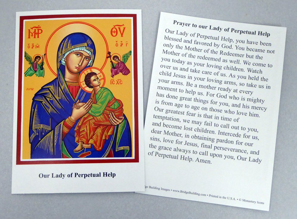Our Lady of Perpetual Help Prayer Card - Set of 100 : Amazon.ca: Home