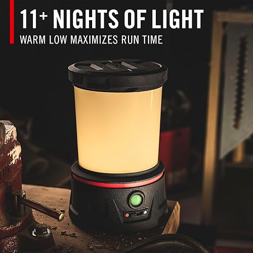 Miniatura 3 de Coast EAL40R Linterna de camping de emergencia recargable de 2500 lúmenes con modo intermitente rojo, mosquetón, difusor, mango plegable, modo bajo