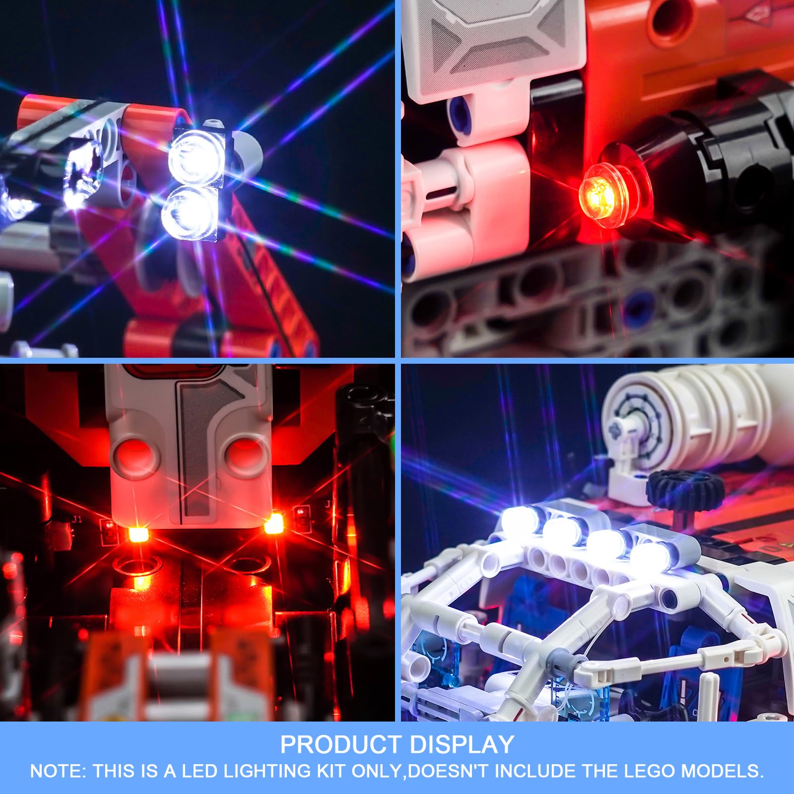Light Kit for Lego Mars Crew Exploration Rover 42180, Lighting Set for Lego 42180 Mars Crew Exploration Rover - Image 4
