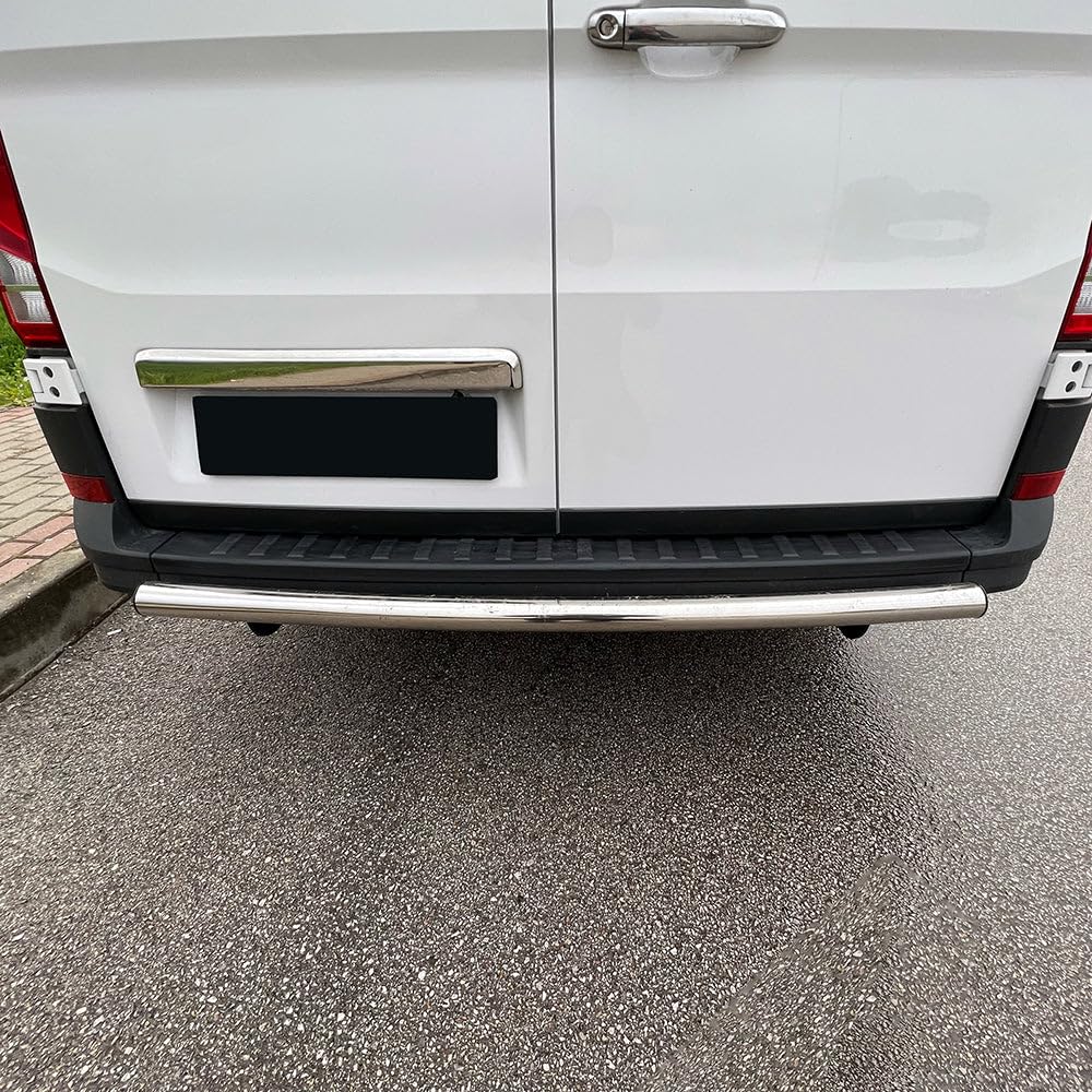 ONEWAY Rear Bumper Protector compatible with Volkswagen Crafter MK2 2016- & MAN TGE MK1 PreFacelift 2016- - Matt black