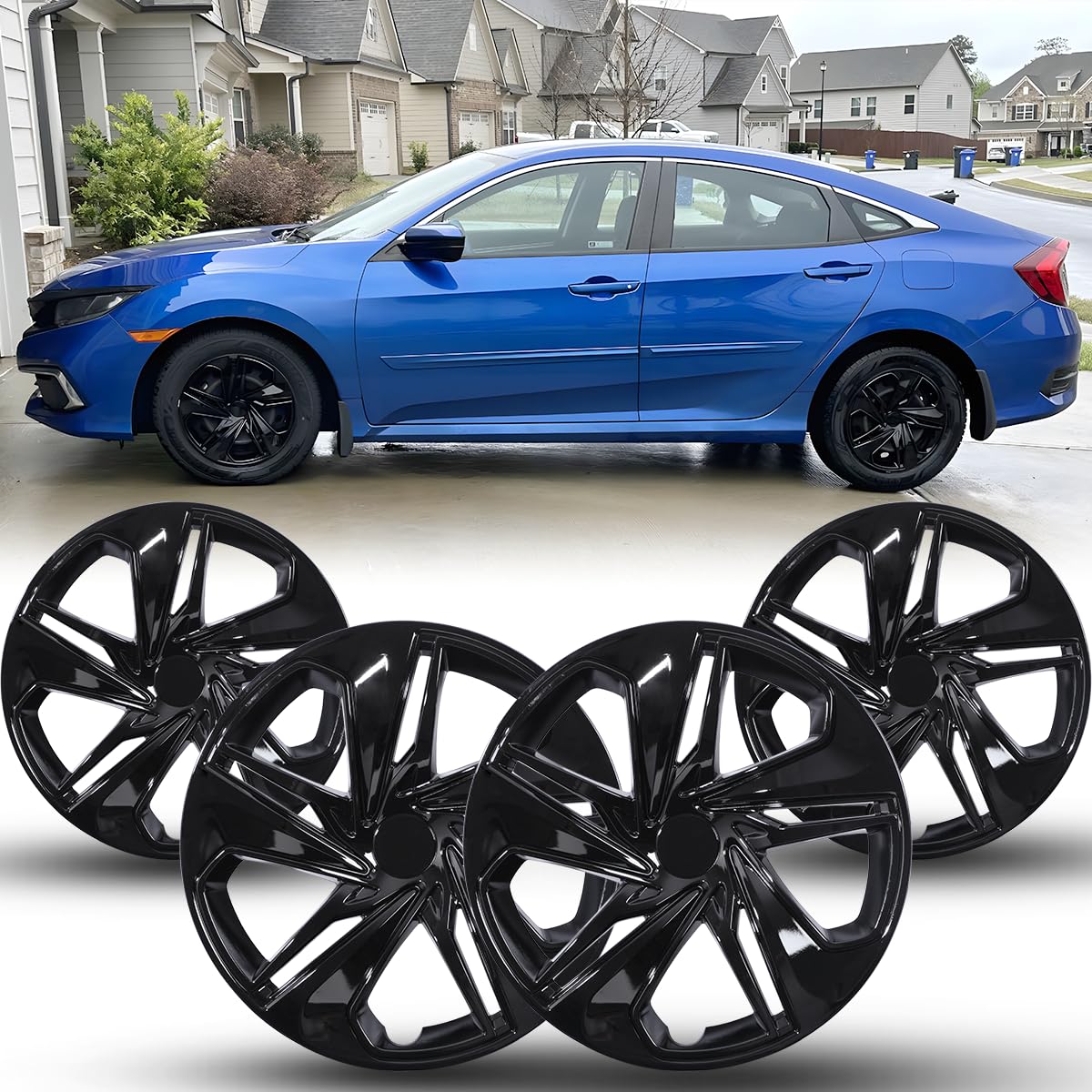 Winjet Wheel Covers for Honda Civic Sedan 2016-2025 16