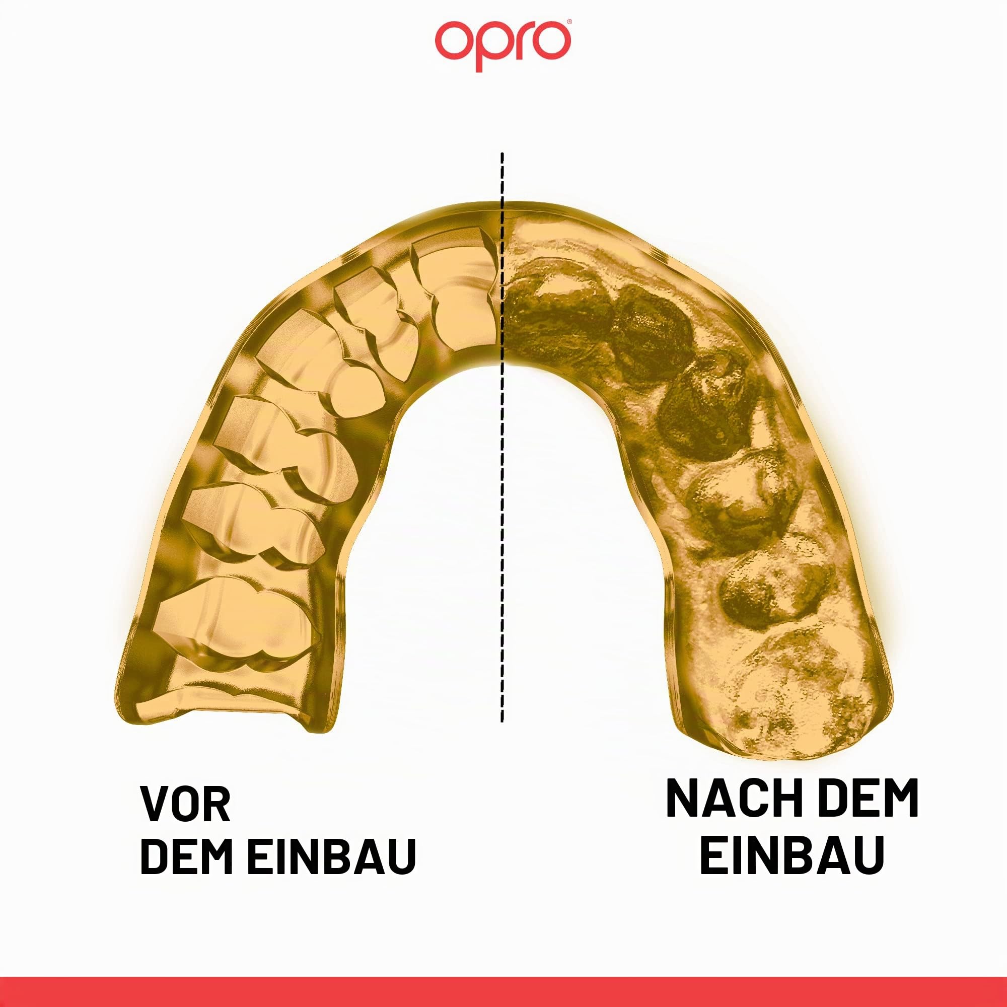 Opro Instant Fit Mundschutz, Zahnschutz, revolutionäre Anpassungstechnologie, Schutz und Griffigkeit, für American Football, Wrestling, Boxen, Hockey