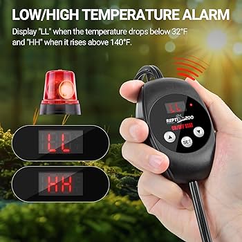 Red Dawn Pid Temperature Controller REPTIZOO Timing Thermostat,