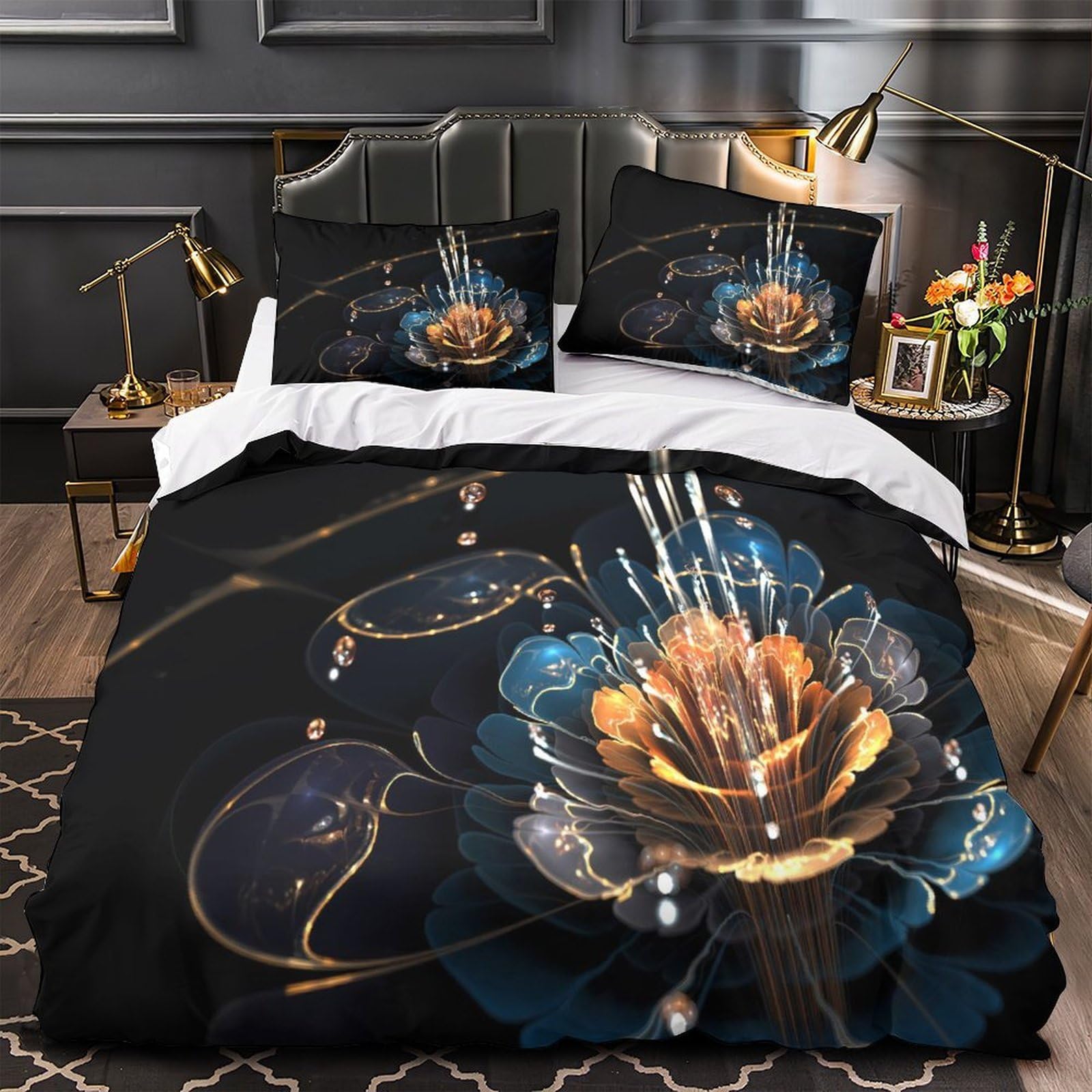 Parure de lit 260x220cm hypoallergénique de qualité supérieure motif danse