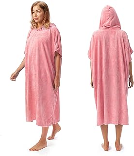 Absorbent Surf Poncho Men Women, Quick Dry Towel Changing Poncho, Hooded Towel Poncho Adult, Changing Robe for Beach Surfing Swimming - Buy now