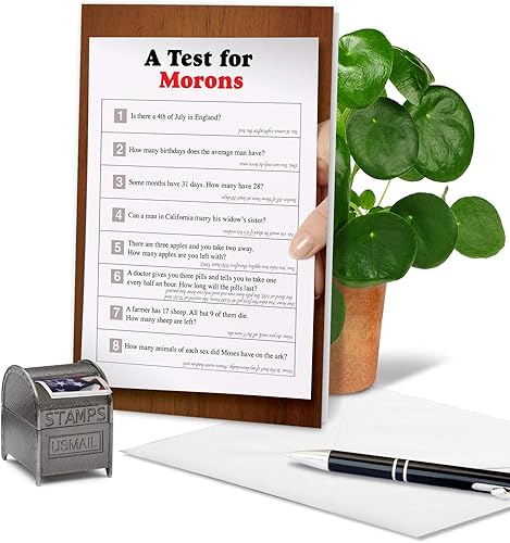 Miniatura 3 de NobleWorks - 1 Tarjeta de felicitación de graduación divertida - Felicidades para graduados, papelería para la escuela, universidad - Prueba para