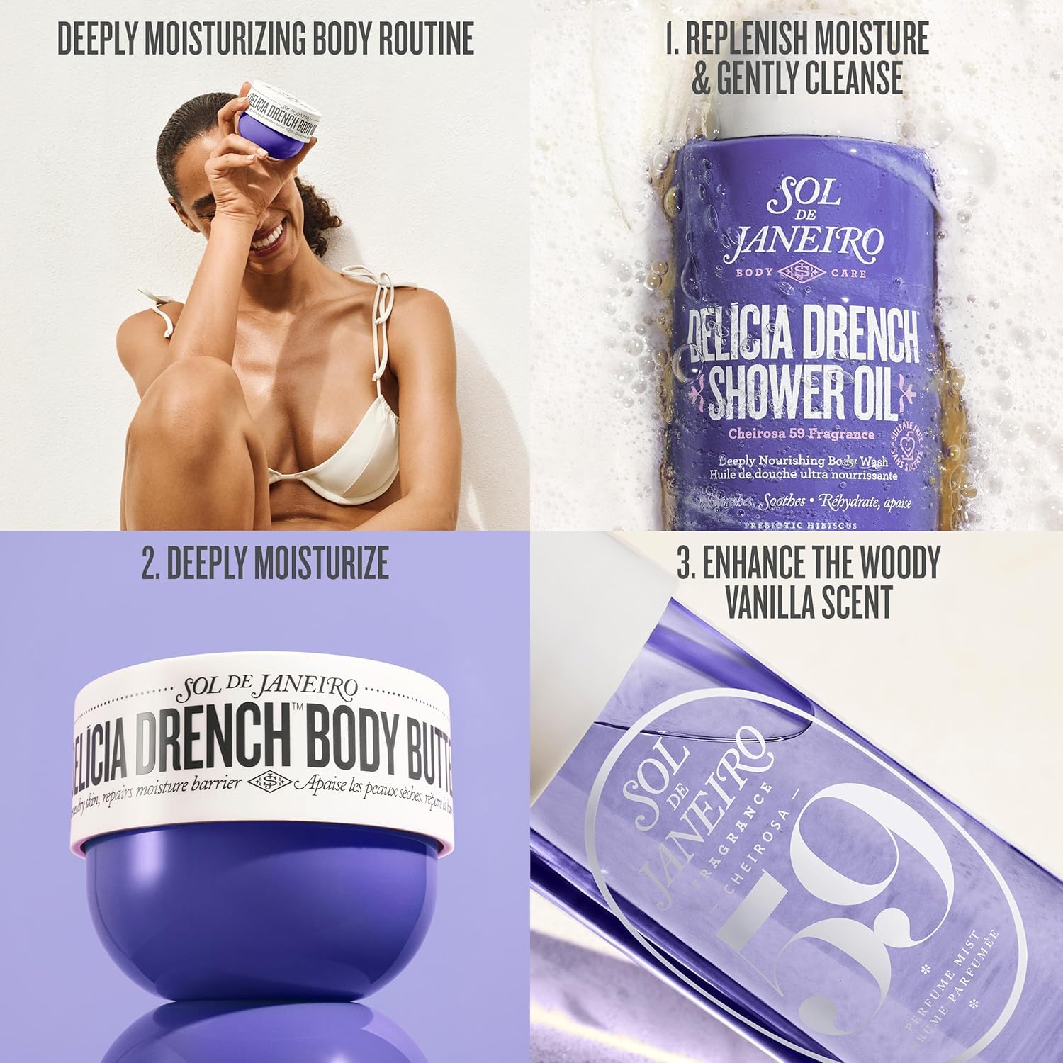 Sol de Janeiro Delicia Drench Body Butter Home and Away Duo