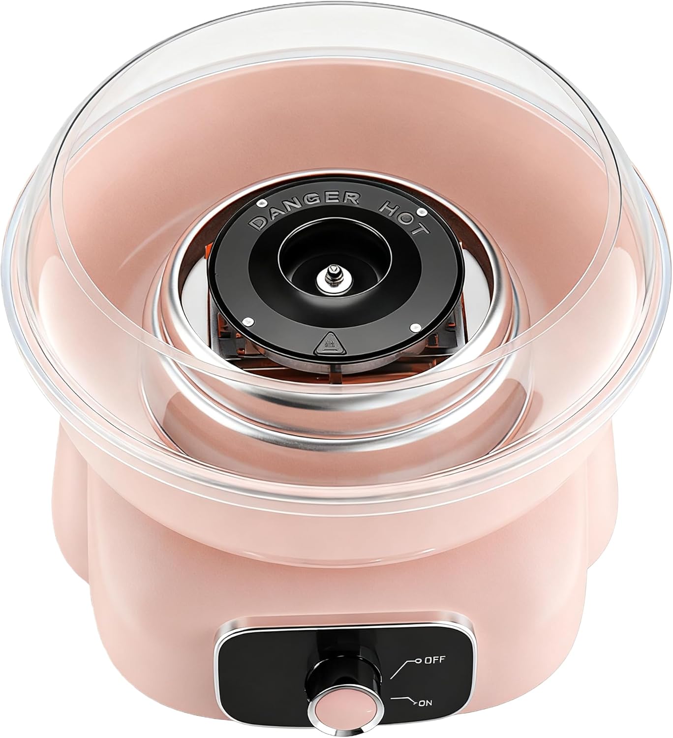 Cotton Candy Maker, Mini Pink Cotton Candy Machine for Weddings, Birthday Parties, Christmas and Halloween, Easy to Clean, Home Use
