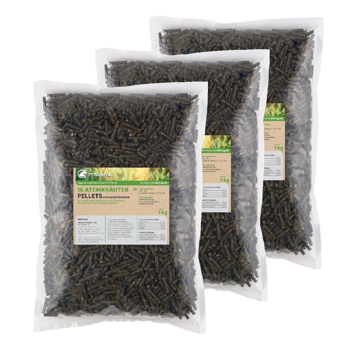 Makana 16 Atemkräuter mit Schwarzkümmel, 3er Pack (3 x 1 kg)