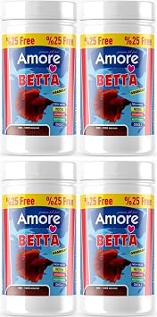 Amore Beta Bal  Yemi 4 Adet 125 Ml Kutu Akvaryum Granul Bal k Yemi