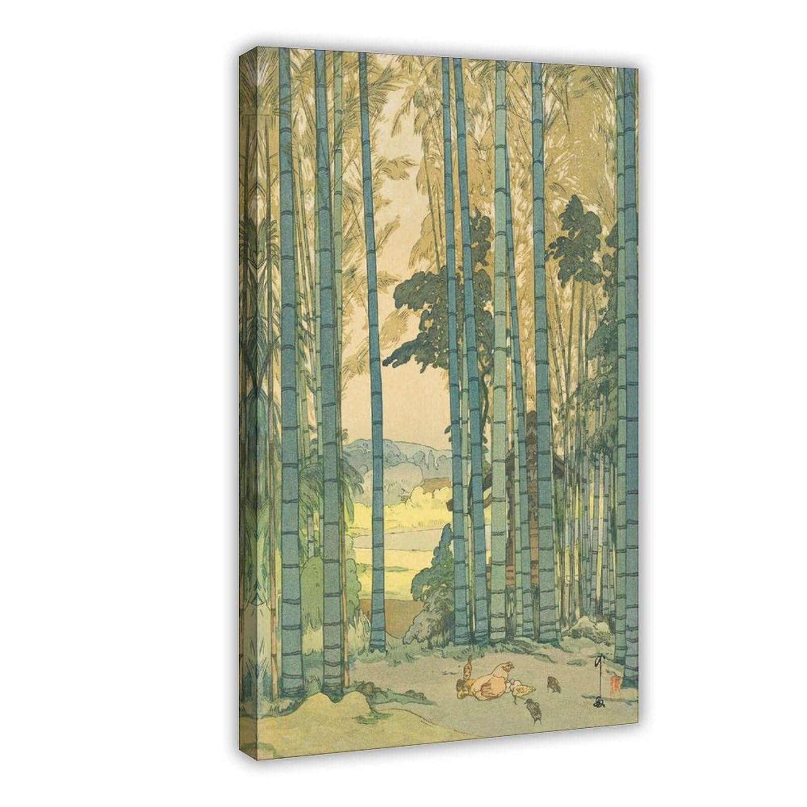 Dfjyjfgjj Yoshida Hiroshi,Bamboo Grove,Japanese Painting, Wall Decoration Poster Family Bar Restaurant Garage Cafe Art Sign Gift 12" L X 18" W