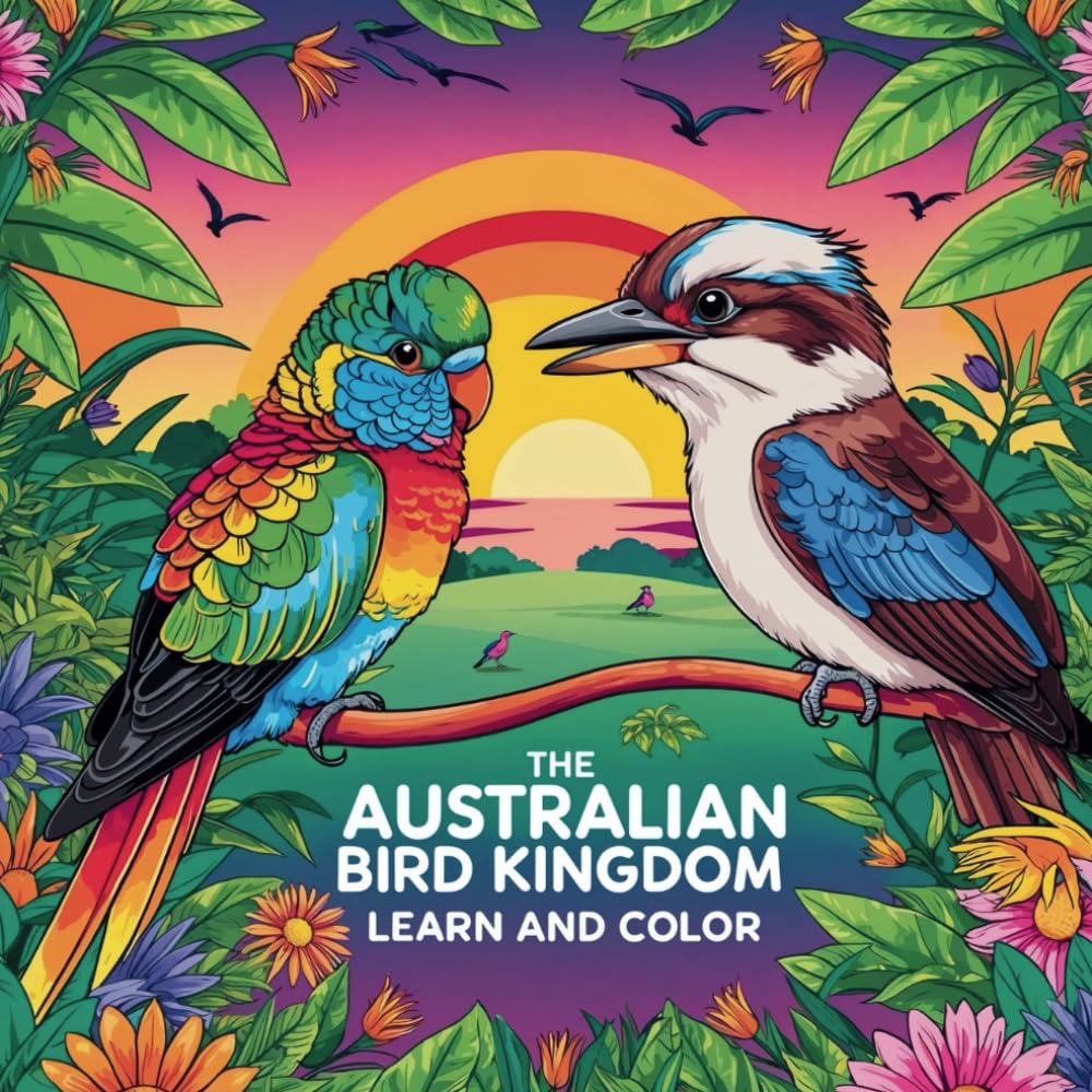 The Australian Bird Kingdom: Learn and Color with the most amazing birds in Australia
