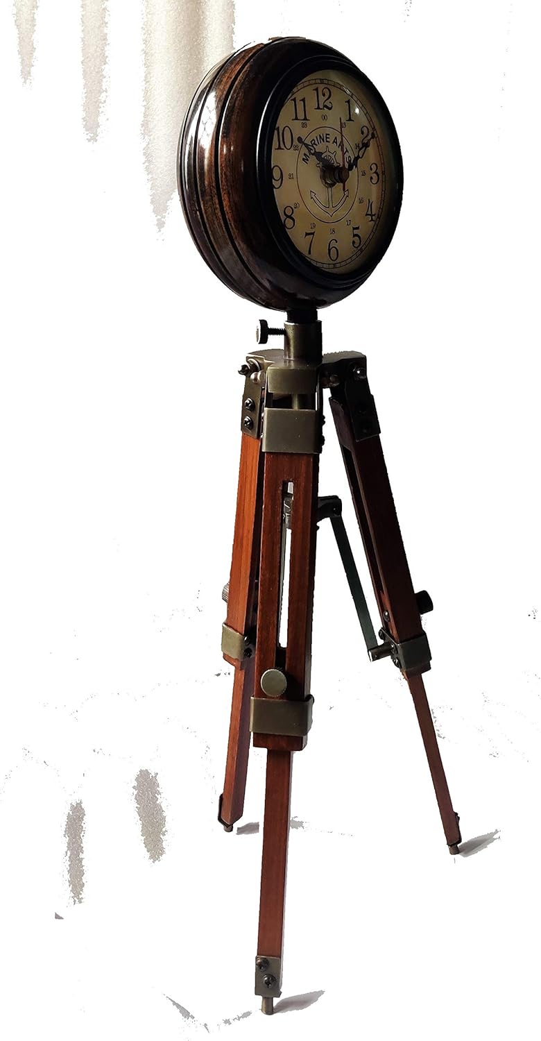 Tripod Desk Clock for Office and Living Room
