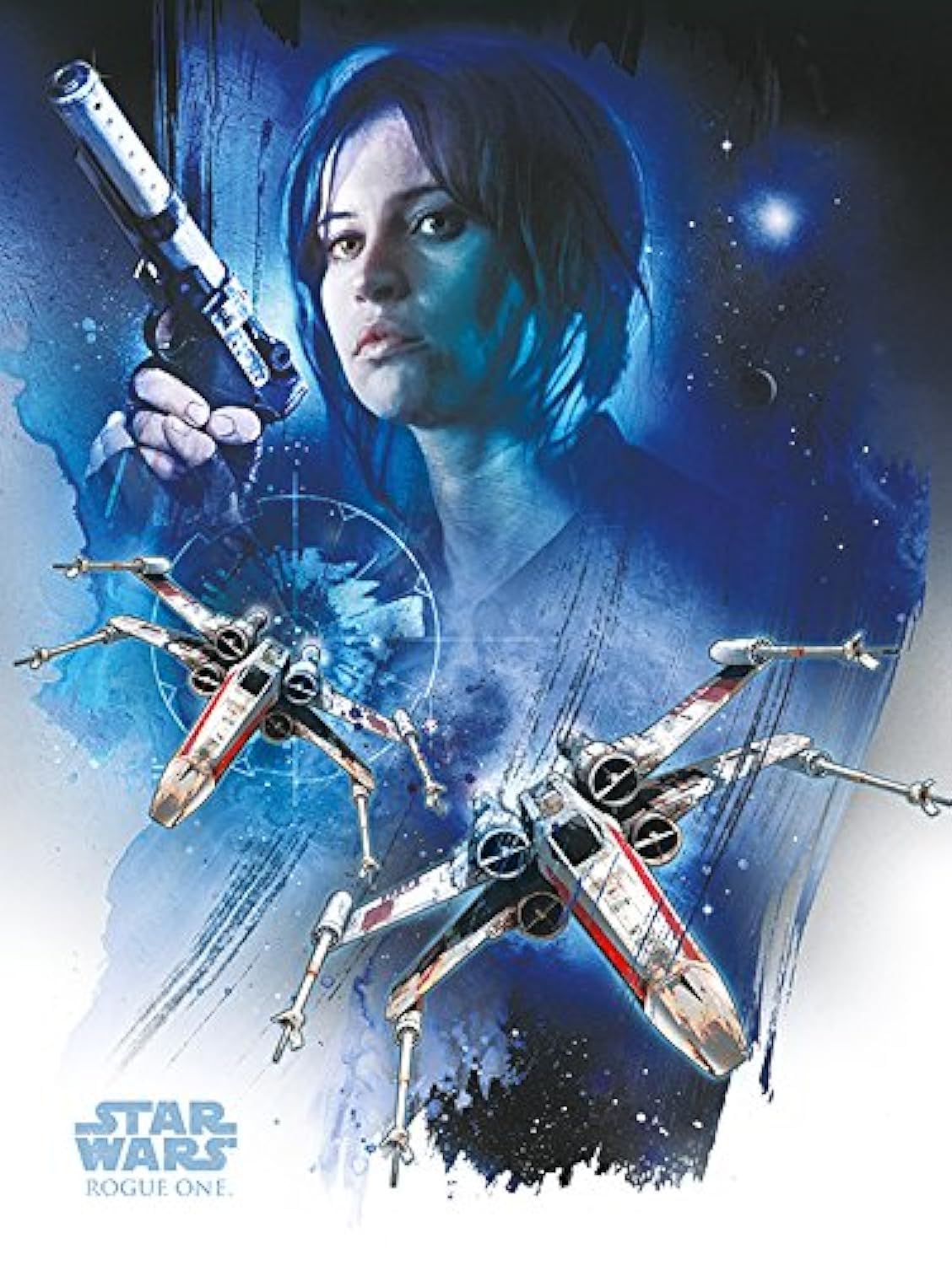 Toile Star Wars Rogue One Jyn Erso de 60 x 80 cm pour decorer votre salle de cinema privee