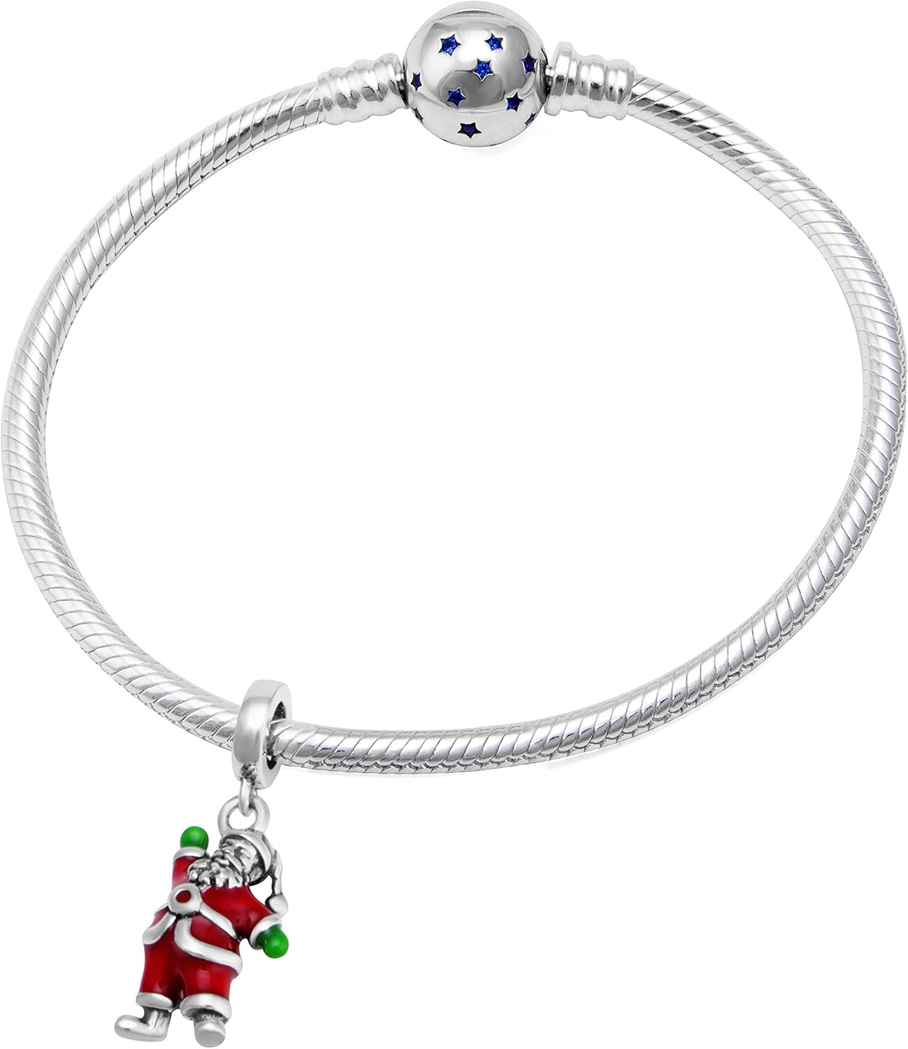 Christmas Santa Claus Charms fit Pandora Bracelet 925 Sterling Silver Reindeer Christmas Tree Stocking Bead Charms for Women Xmas Gifts - Image 4