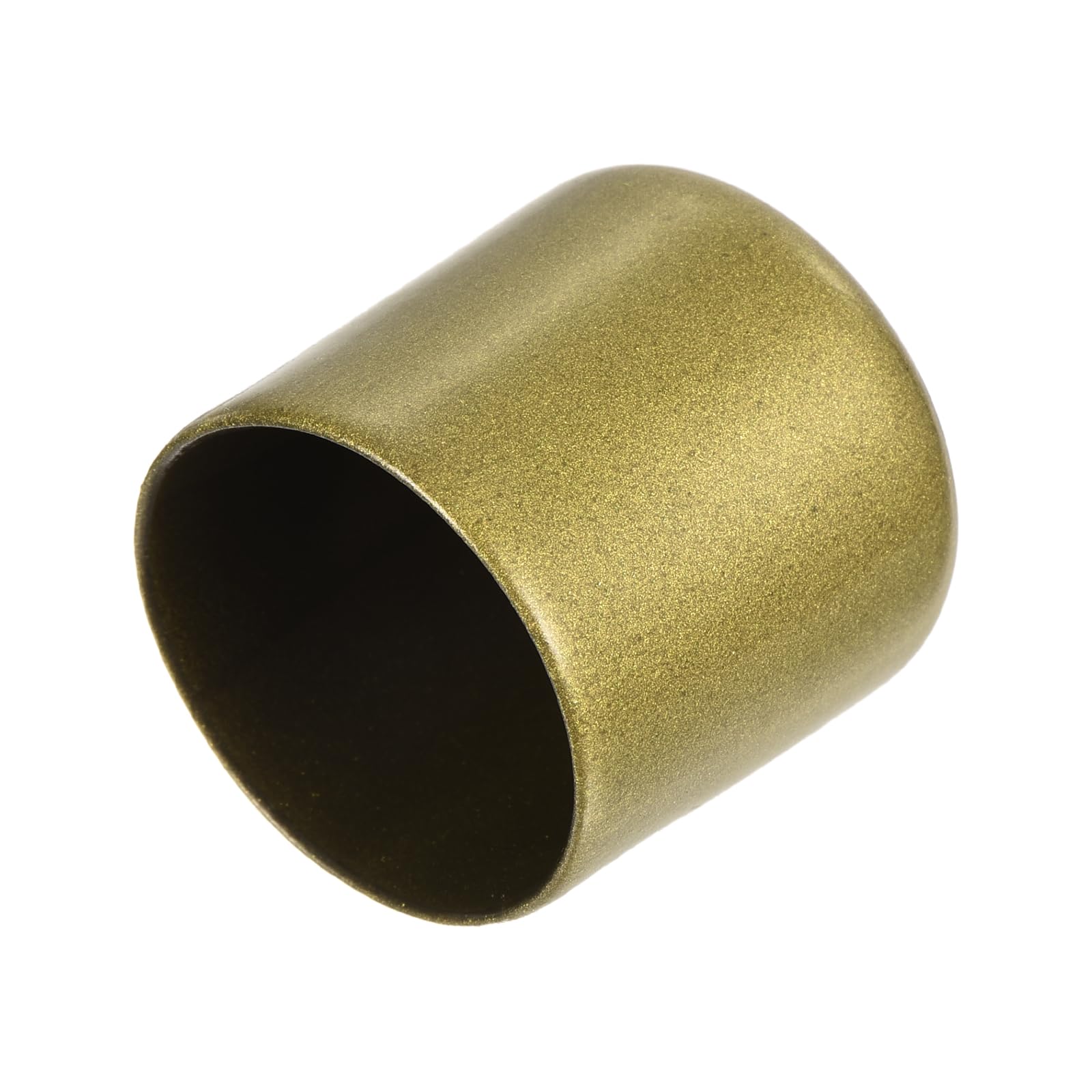 uxcell 20pcs Rubber End Caps 30mm ID Vinyl Round Tube Bolt Cap Cover Thread Protectors Gold
