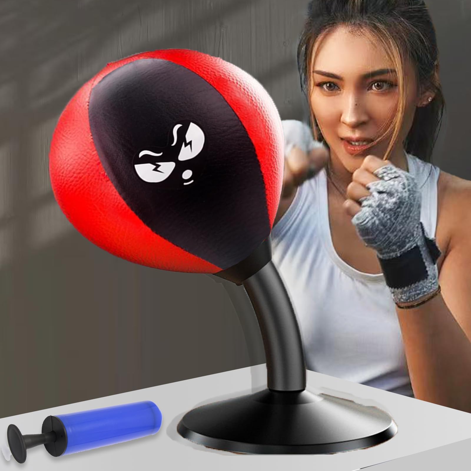 Desk Punching Rage Bag for Fun, Desk Boxing Punch Bags Ball for Kids, Punchbag Gift Boxing Gifts for Boys Children Adult Men