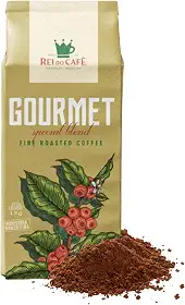 Café Moido Gourmet Torrado 1 Kg REI DO CAFE 100% Arábica Alta Mogiana Cafeteria Tradicional de Santos