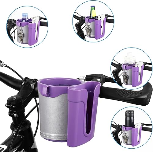 Miniatura 9 de Accmor Portavasos para bicicleta 3 en 1 con soporte para teléfono celular y llaves, soportes para botellas de agua para bicicleta, portavasos