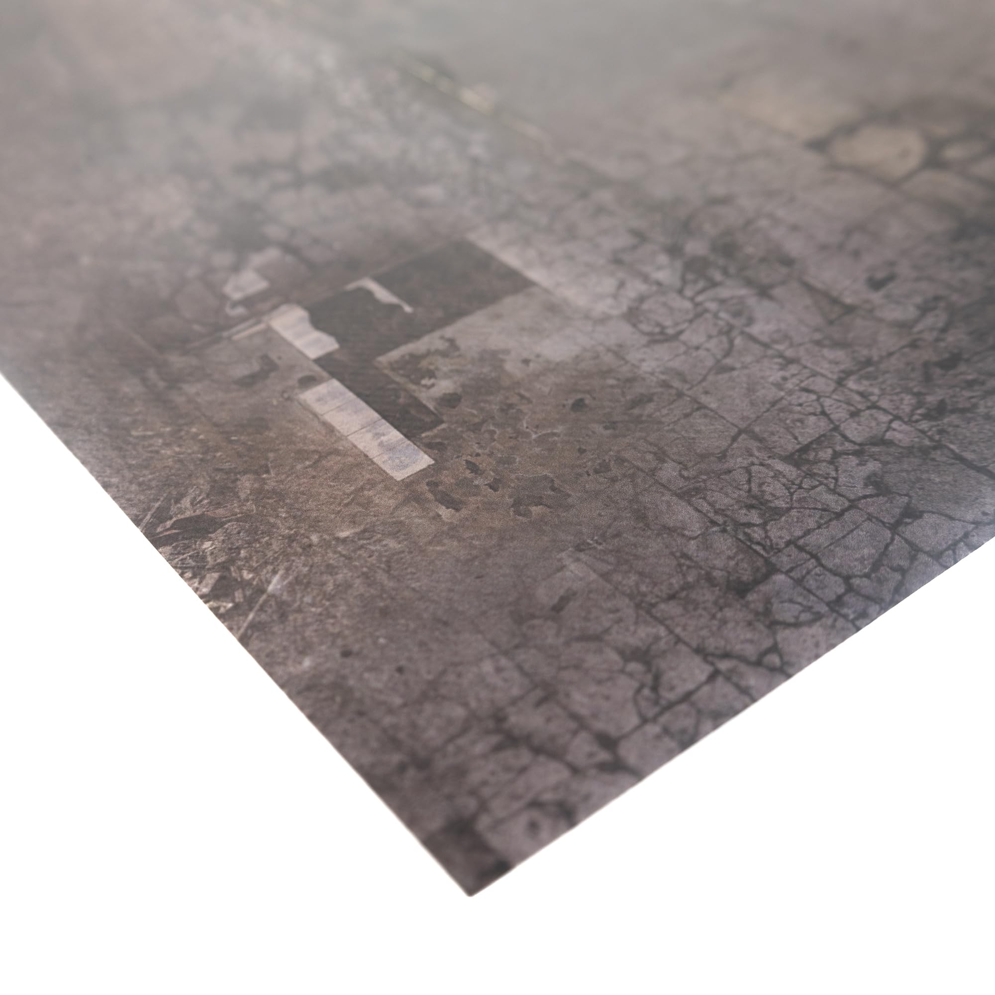 Alfombrilla para Wargaming Compatible con Warhammer 40K - 112 x 152 cm - Ciudad destruida