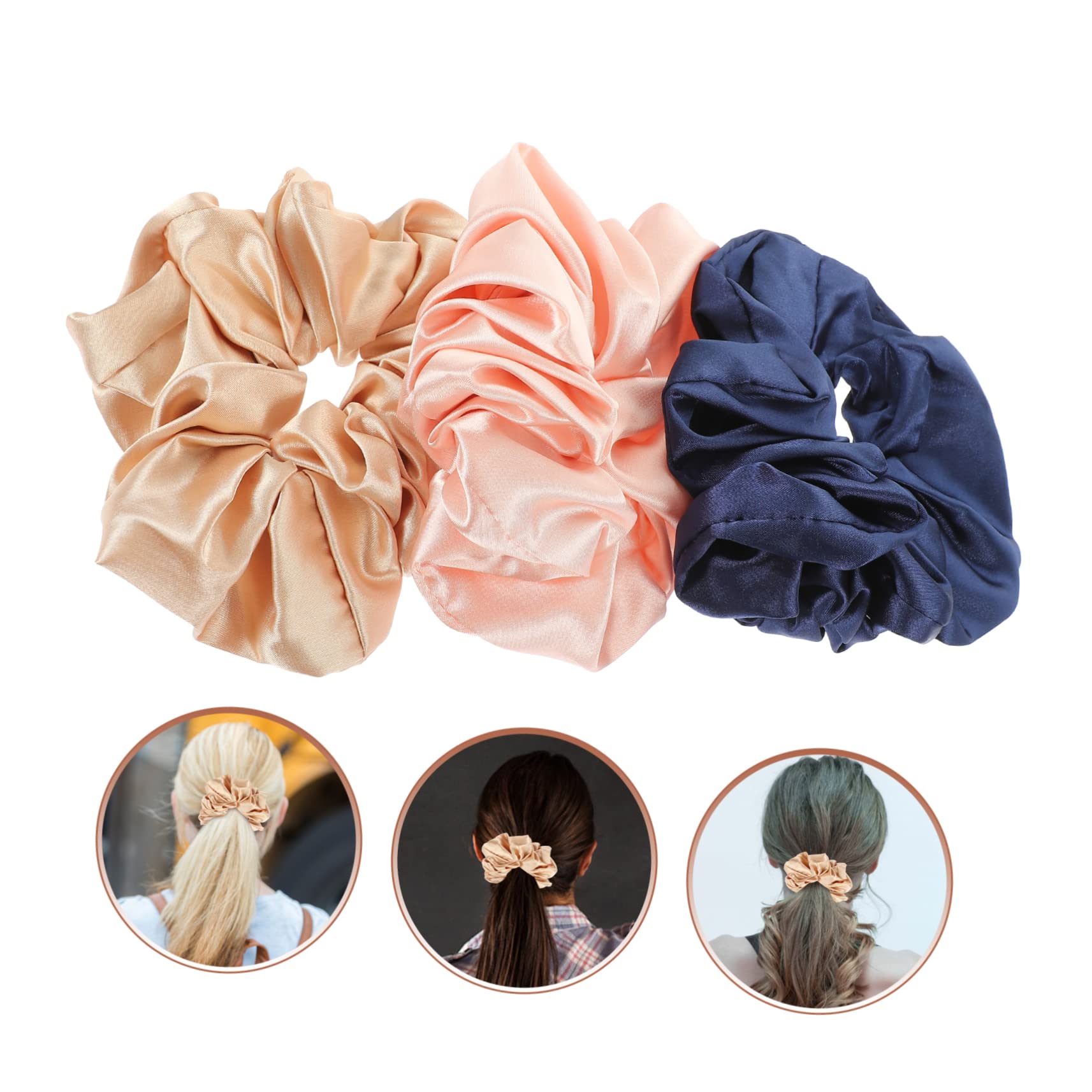 FRCOLOR Juego de 15 bandas elásticas para el pelo, accesorios para el cuidado del cabello, cinta elástica para el pelo, cinta elástica para el pelo, cinta para el pelo, círculo de tela