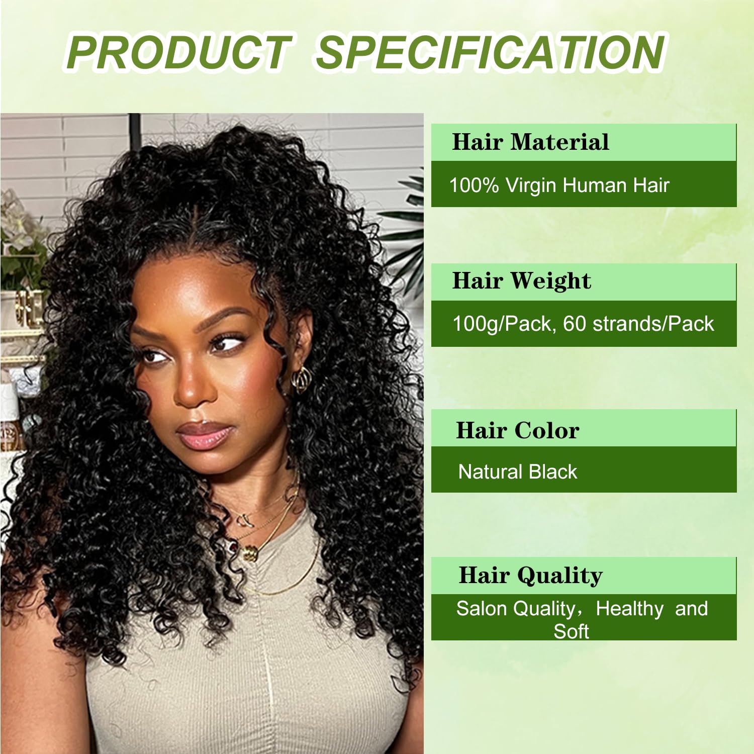 Miracle Deep Wave Knots Crochet Human Hair Bundles for Black Women Human Hair Crochet Wet and Wavy Invisible Knotless Curly Schwarz Echthaar Haarverlängerungen Natürliches Schwarz 18 Inch 100g