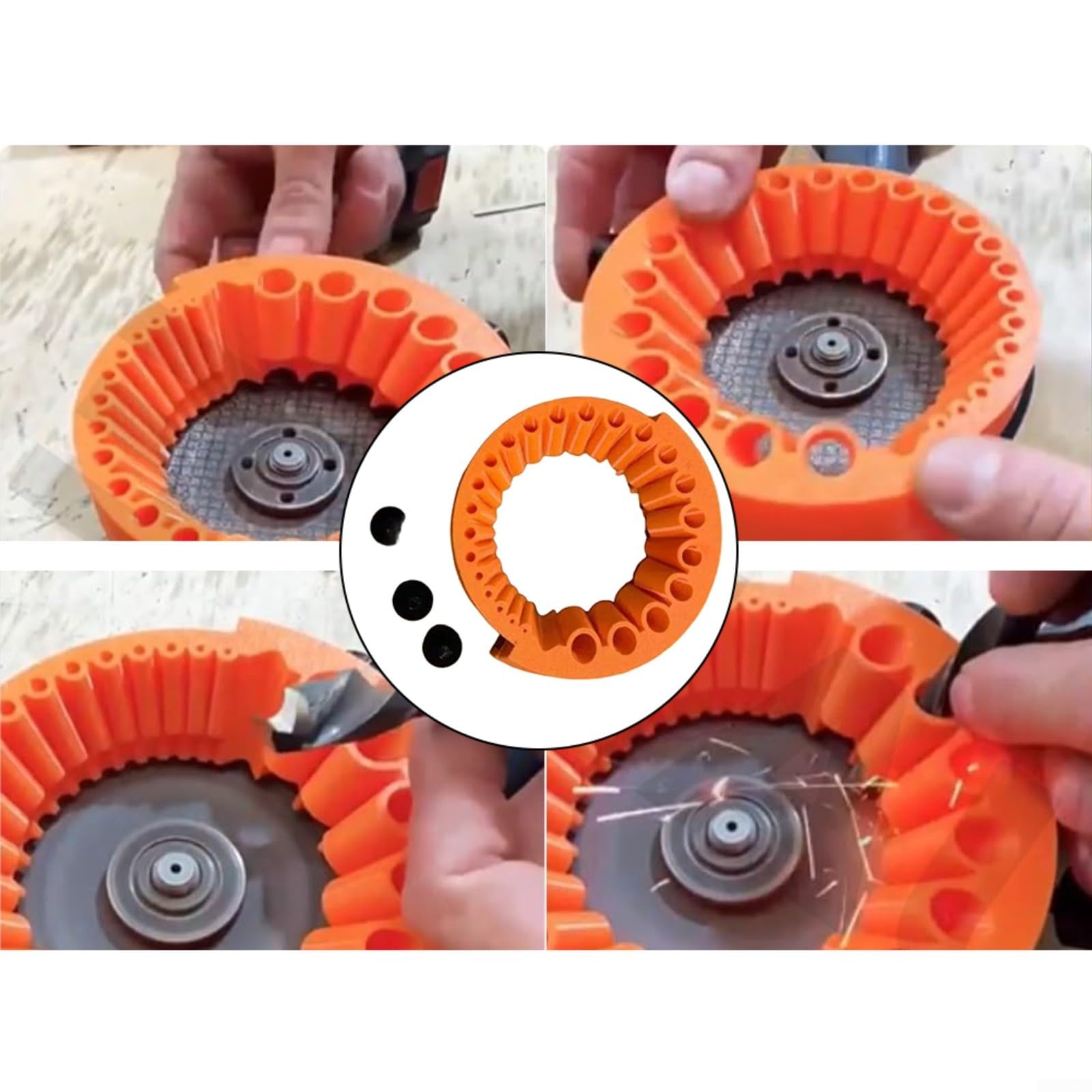 Affilatrice per trapano 2-13 mm per smerigliatrice angolare 125 mm, trapano abrasivo, levigatrice per punte smussate, strumento di levigatura multiuso, accessori per trapano elettrico (B)