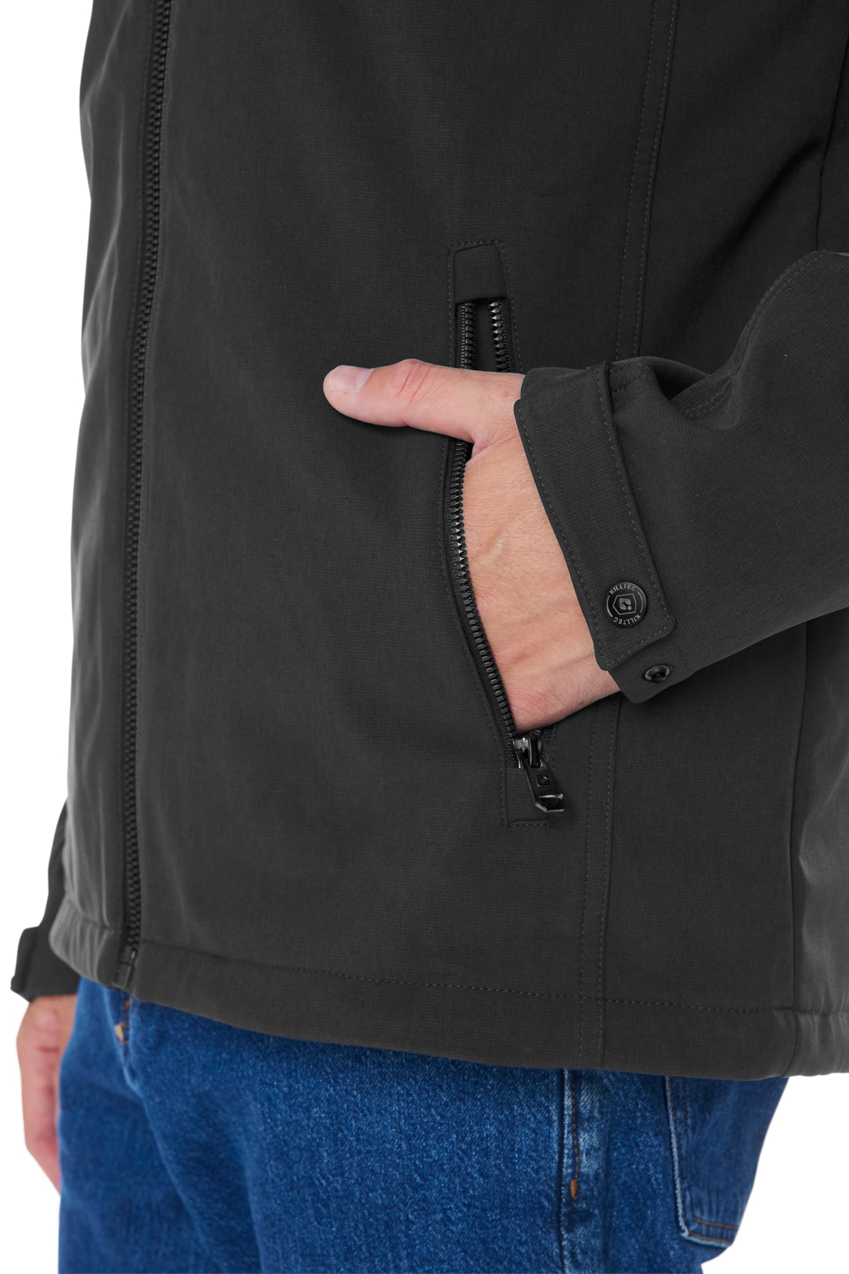 Killtec Kurtka typu softshell/kurtka outdoorowa z odpinanym kapturem Mężczyźni Herren Softshelljacke