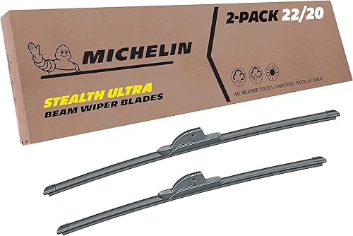 Michelin 19-2220SUBA Stealth Ultra Twin Pack de 22 y 20 pulgadas, limpiaparabrisas para Toyota, ford, Jeep, Chevrolet, Lexus, Scion, Subaru,