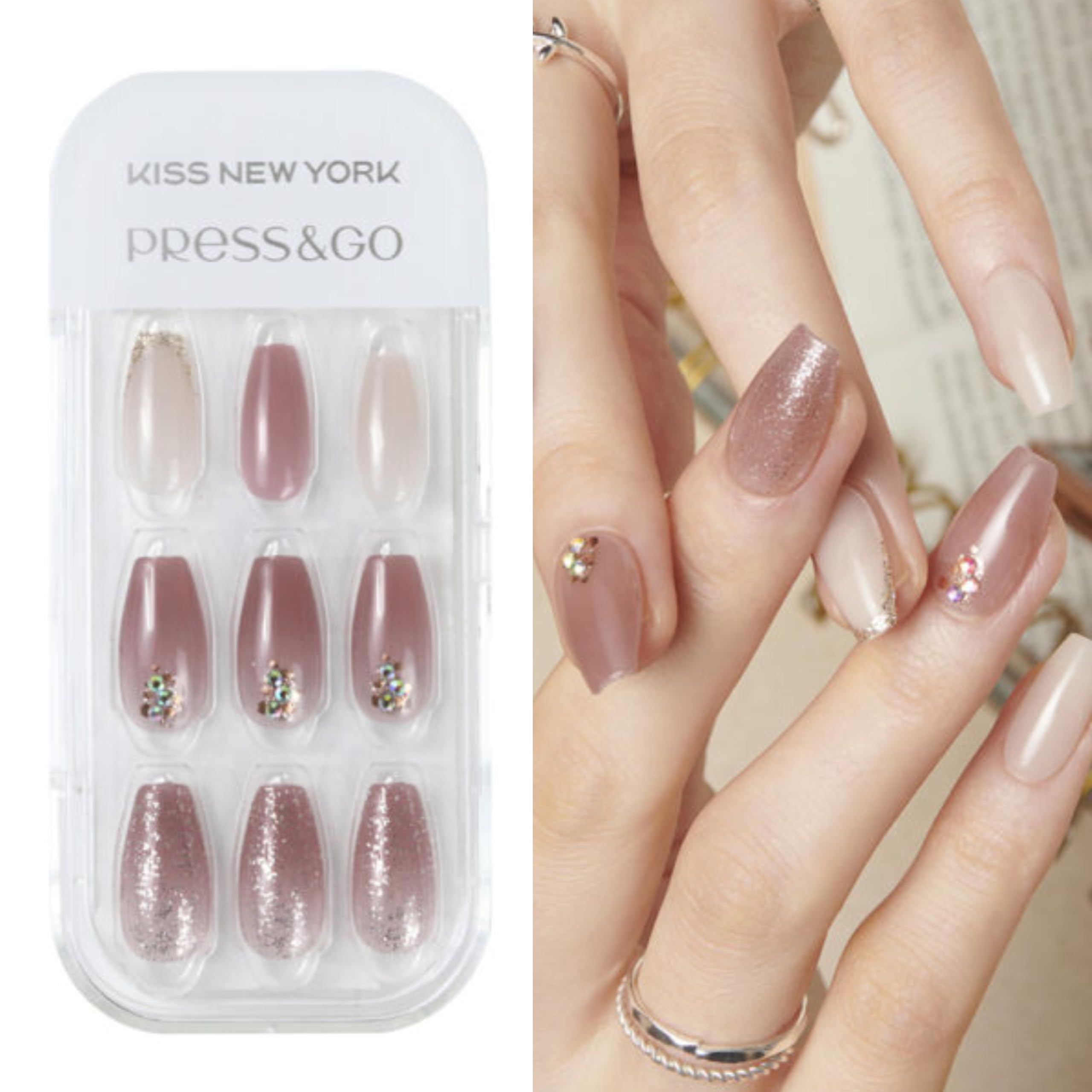 ネイルチップ・付け爪 press ons Amazon | 【キスニューヨーク正規店】 30枚入り ネイル チップ 貼る