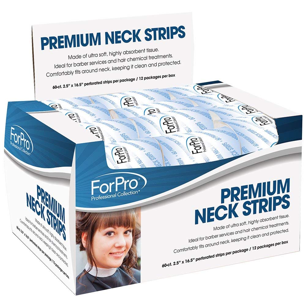 ForPro Professional Collection Premium Neck Strips, 60 Count