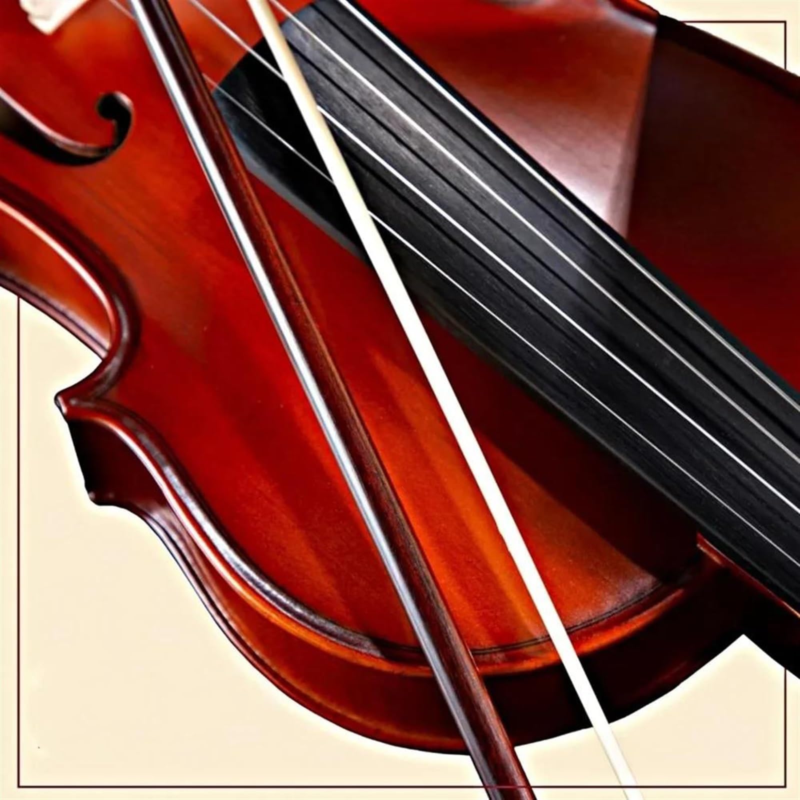 Geige 4/4 Violinenset In Voller Größe Solide Violinenausstattung Mit Hartschalenkoffer