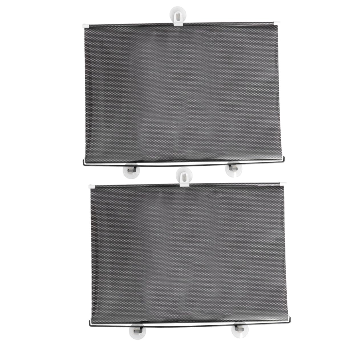 OUNONA 2Pcs Suction Cup Blackout Window Shades Temporary Sunshade Curtain for Home Travel Lightweight Portable Design Fits Windows for Bedrooms Cars