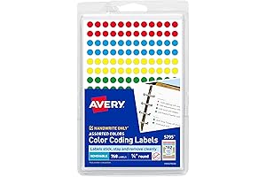 Avery Removable Color Coding Labels, Pack of 768