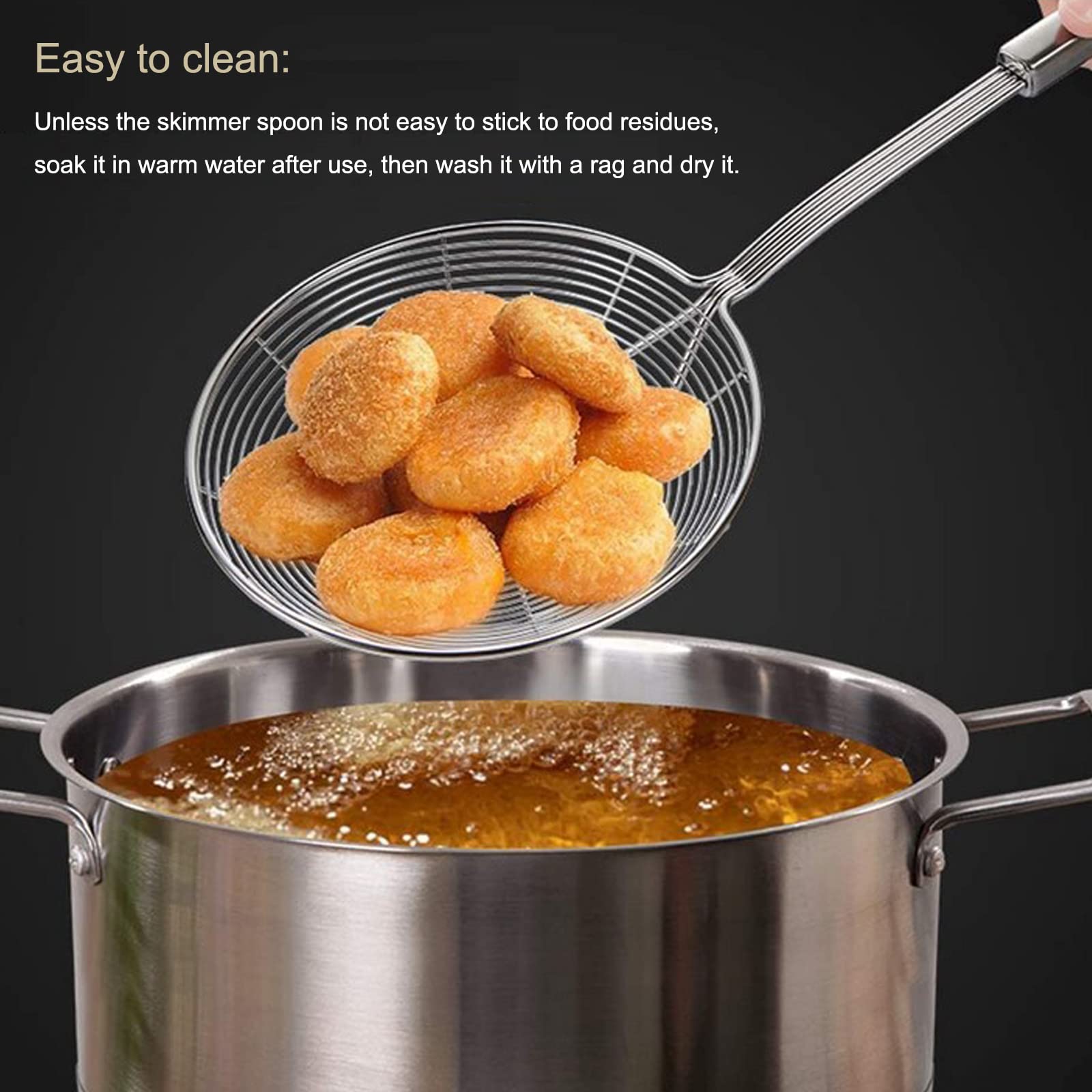 Schaumlöffel Set 2-tlg. - Edelstahl Siebkellen Für Küche & Kochen