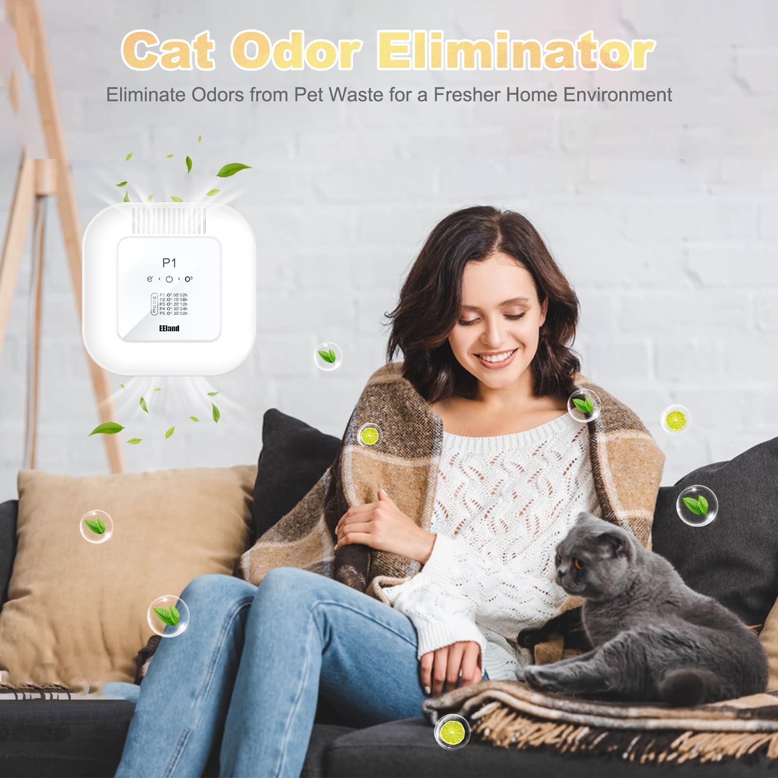 Cat Litter Deodorizer – 99% Odor Removal, Ozone Air Purifier for Pets, Strong Odor Eliminator for Litter Box, Toilet, Closet, Cabinet, Shoe, Garage - image 8