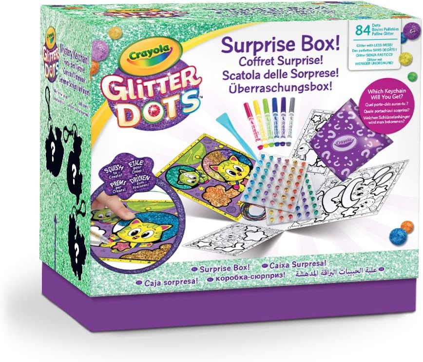 Crayola Glitter Dots - Box of Surprises, to Create and Decorate with Moldable Glitter, Creative Activity and Gift Idea, 04-1088