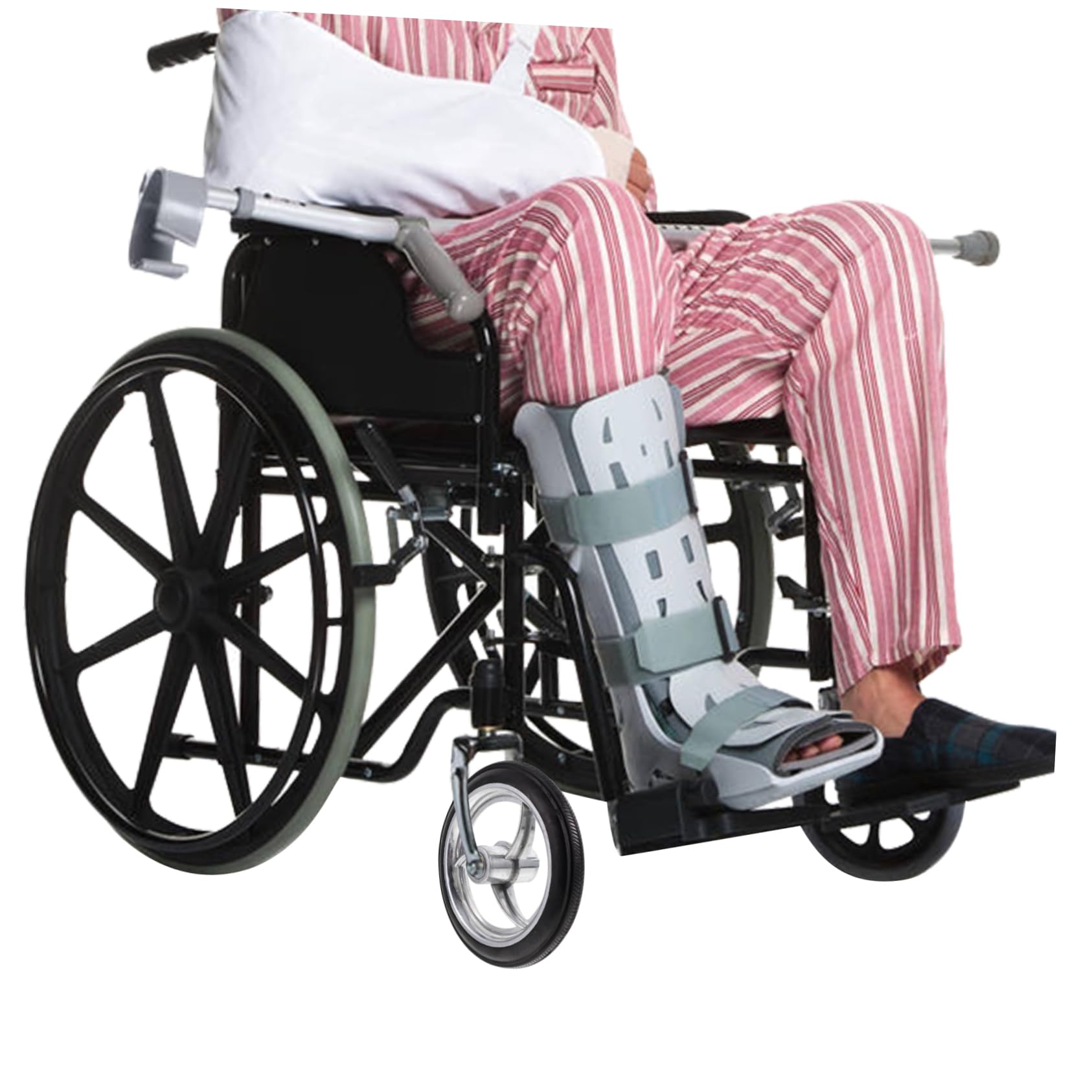 TOVINANNA Replacement Wheelchair Wheels 7 Inch Front Wheel Medical Wheelchair Parts Quiet and Smooth Aluminum Wheelchair Caster