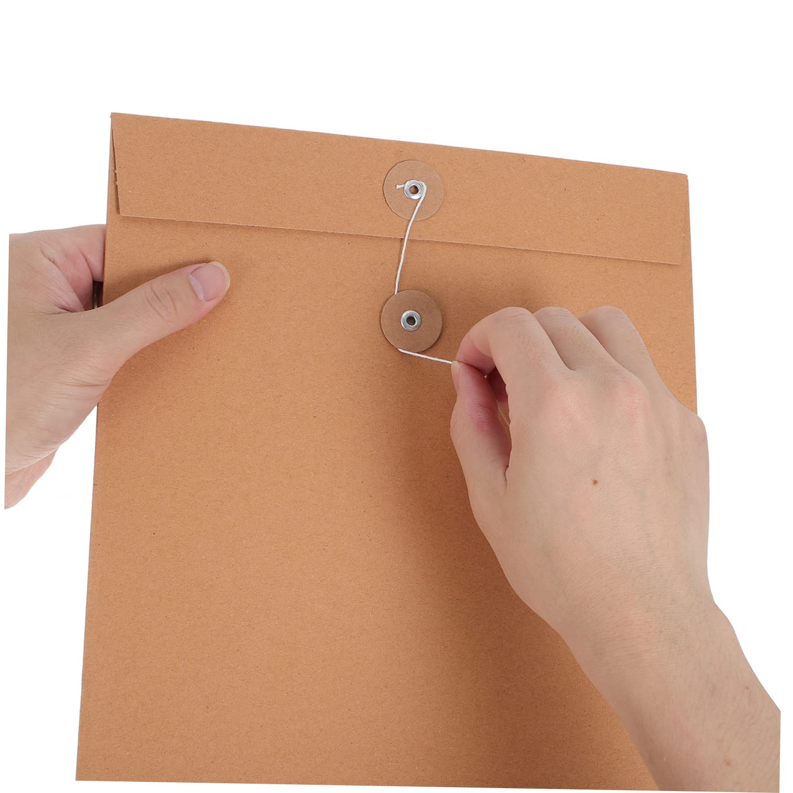 MAGICLULU 50pezzi Borsa per Documenti in Carta Kraft Organizer per Documenti Formato Adatta per Cancelleria da Ufficio Scuola Viaggi di Lavoro