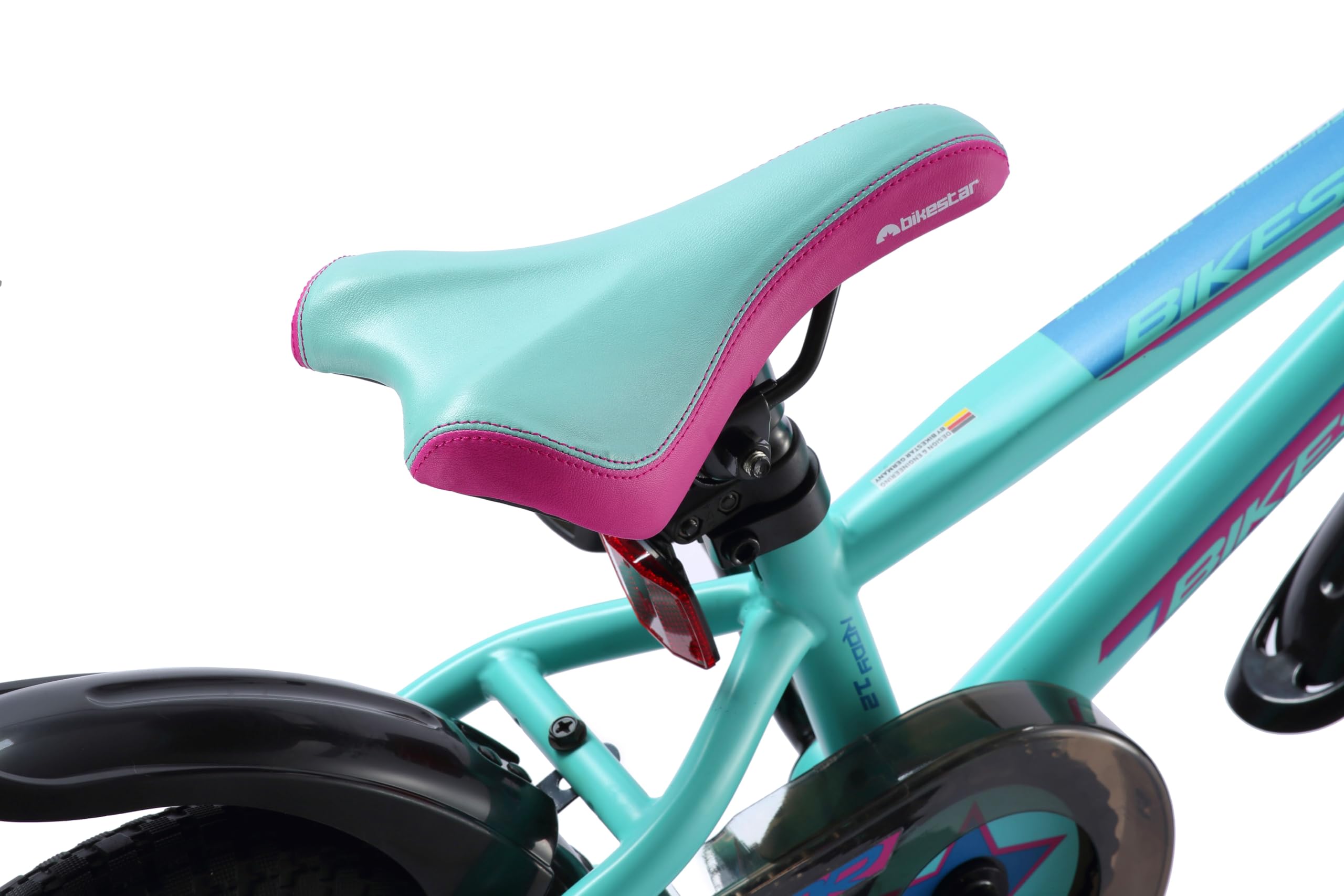 BIKESTAR Bicicleta Infantil para niños y niñas a Partir de 3 años | Bici de montaña 12 Pulgadas con Frenos | 12" Edición Mountainbike Berry Turquesa