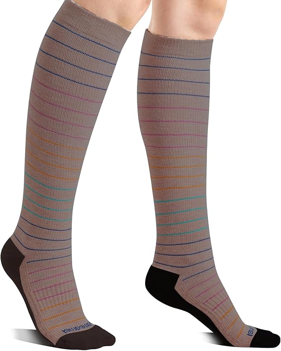 Merino Wool Compression Socks by Brand-X: 20-30 mmHg Knee High