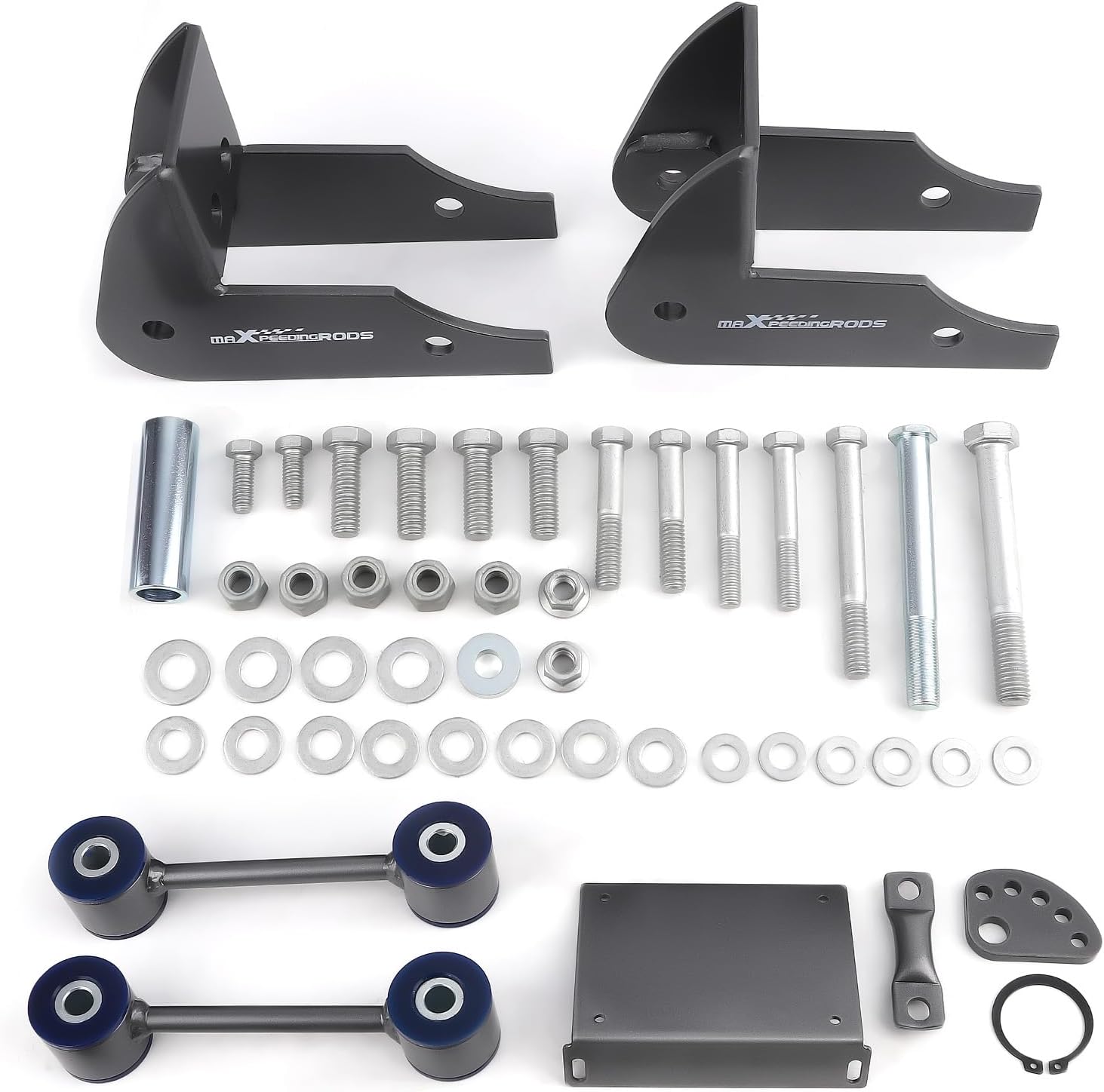 5-6” Trailing Arm Relocation Brackets w/End Links for GM SUV 2000-2014, for Chevy Tahoe/Suburban/Avalanche 1500, for GMC Yukon/Yukon XL 1500, Drop Kit