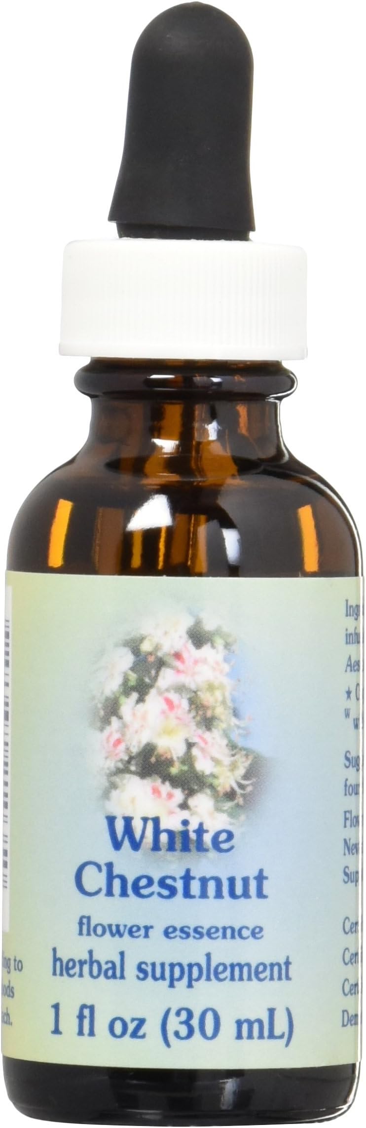 Flower Essence Services Dropper Herbal Supplements, White Chestnut, 1 Ounce
