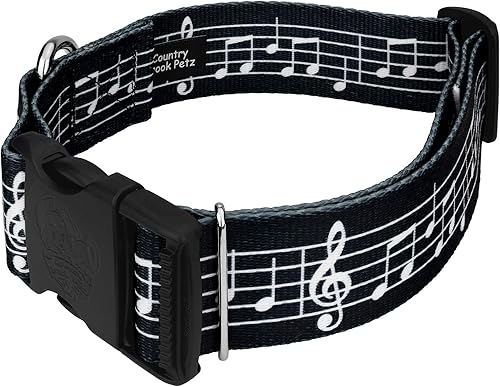 Miniatura 3 de Country Brook Petz - Collar de perro de partituras de lujo - Colección Geek Chic con 4 diseños para cualquier mega fan (1 12 pulgadas, grande)