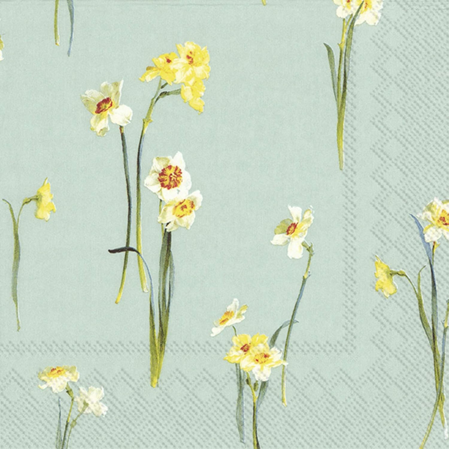 IHR 20 Luxury Paper Lunch Napkins- Elegant Narcissus