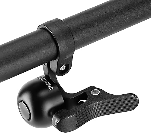 ROCKBROS Campana de bicicleta resistente de aleación de cobre con sonido claro y largo, timbre de anillo de bicicleta para manillar adultos más de